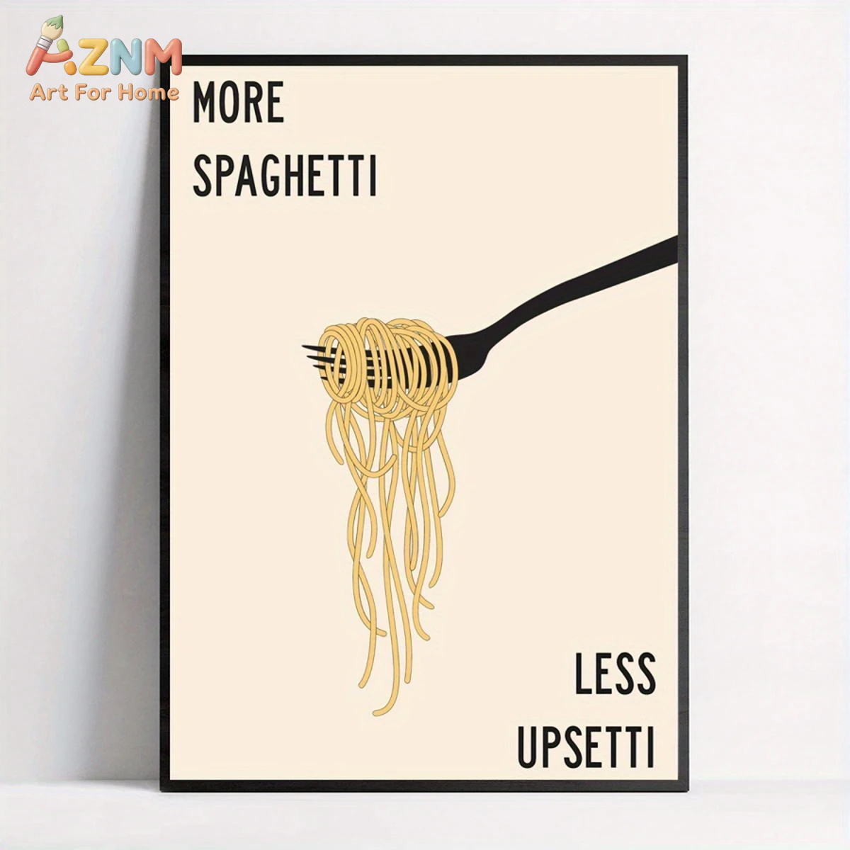 Home Cooking Oil - AZNM More Spaghetti Less Upsetti Canvas