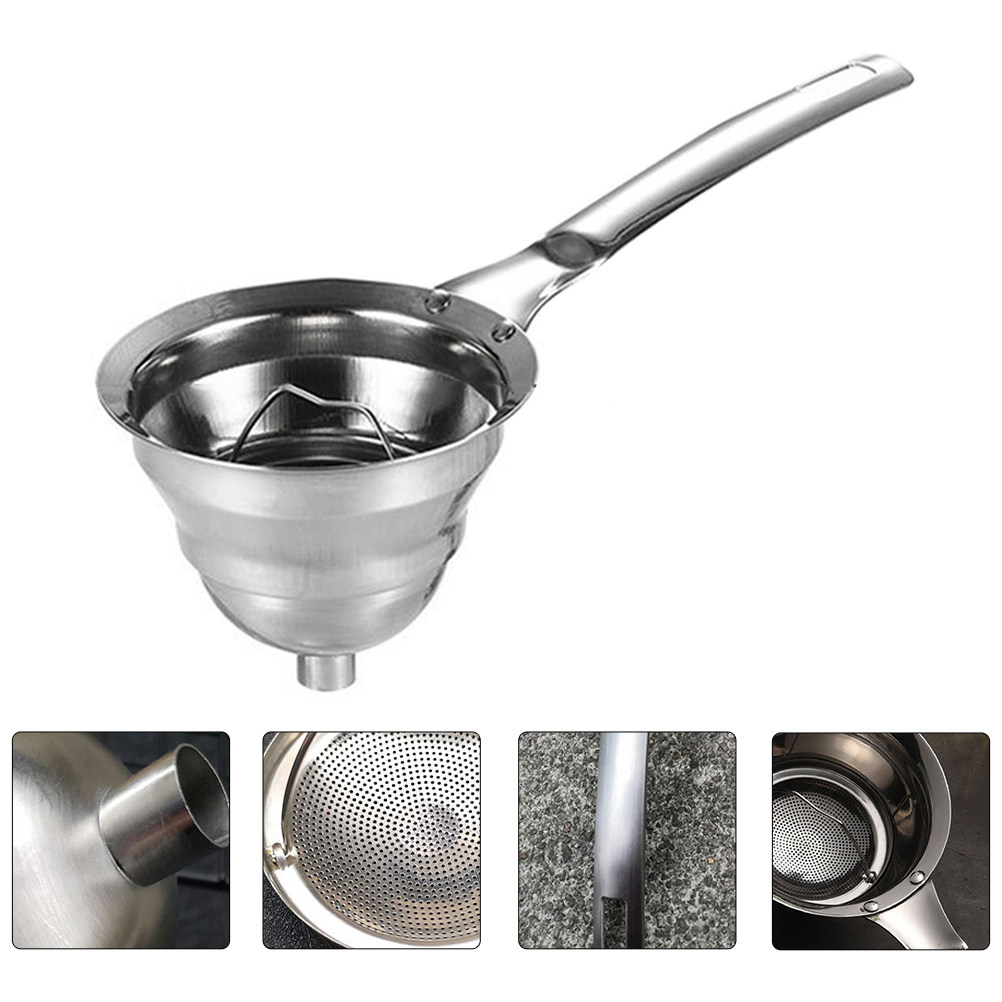 Home Cooking Oil - 1Pcs Stainless Steel Oil Filter Spoon