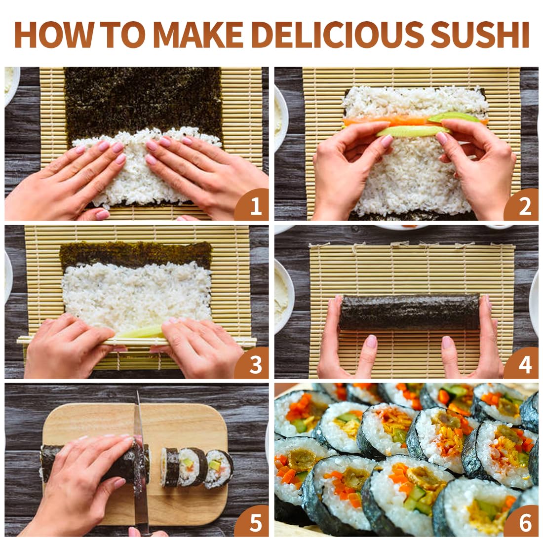Sushi Making Set With Various  - Sushi Mat Bamboo 评论和价格