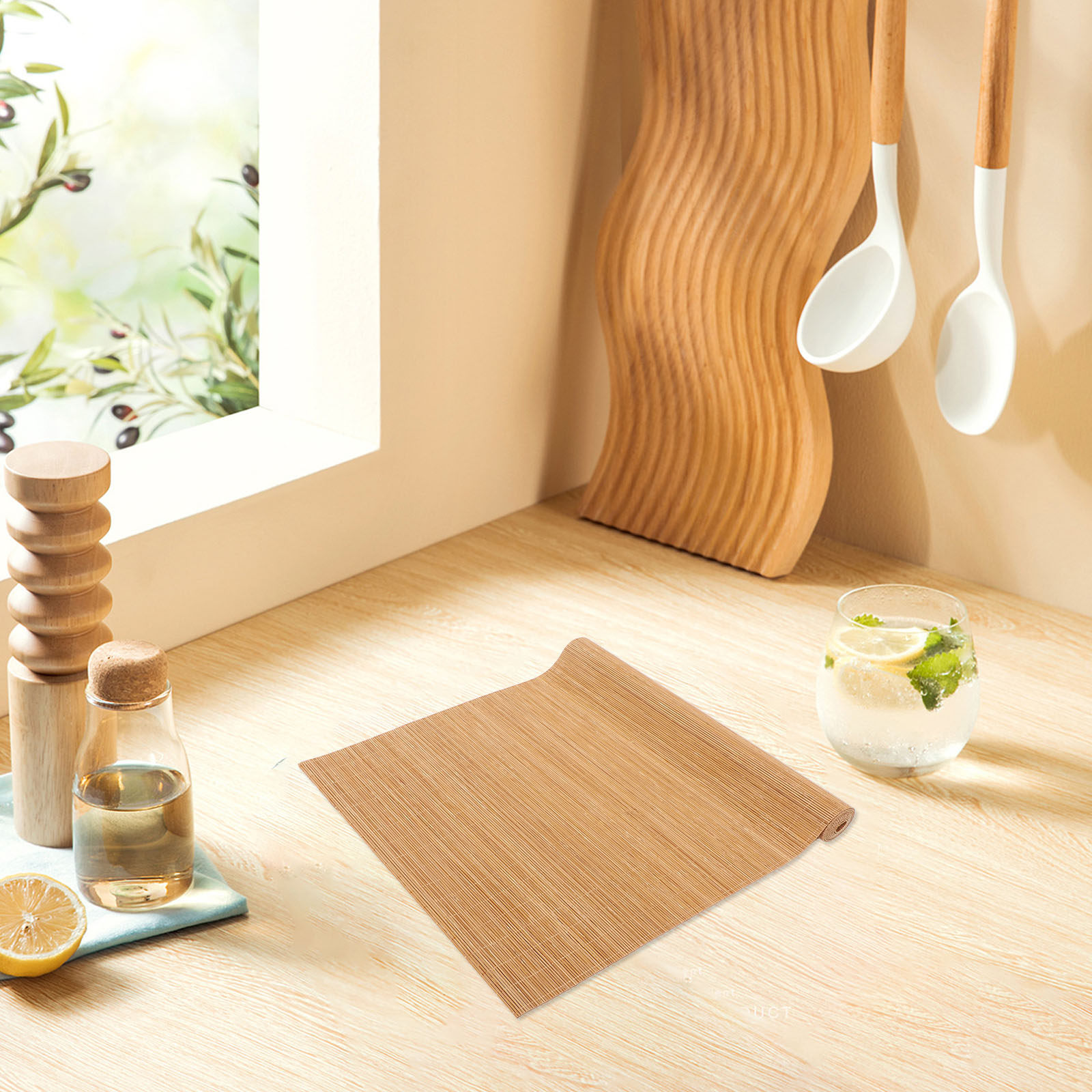 Bamboo Placemat Woven Rustic T - Sushi Mat Bamboo 评论和价格