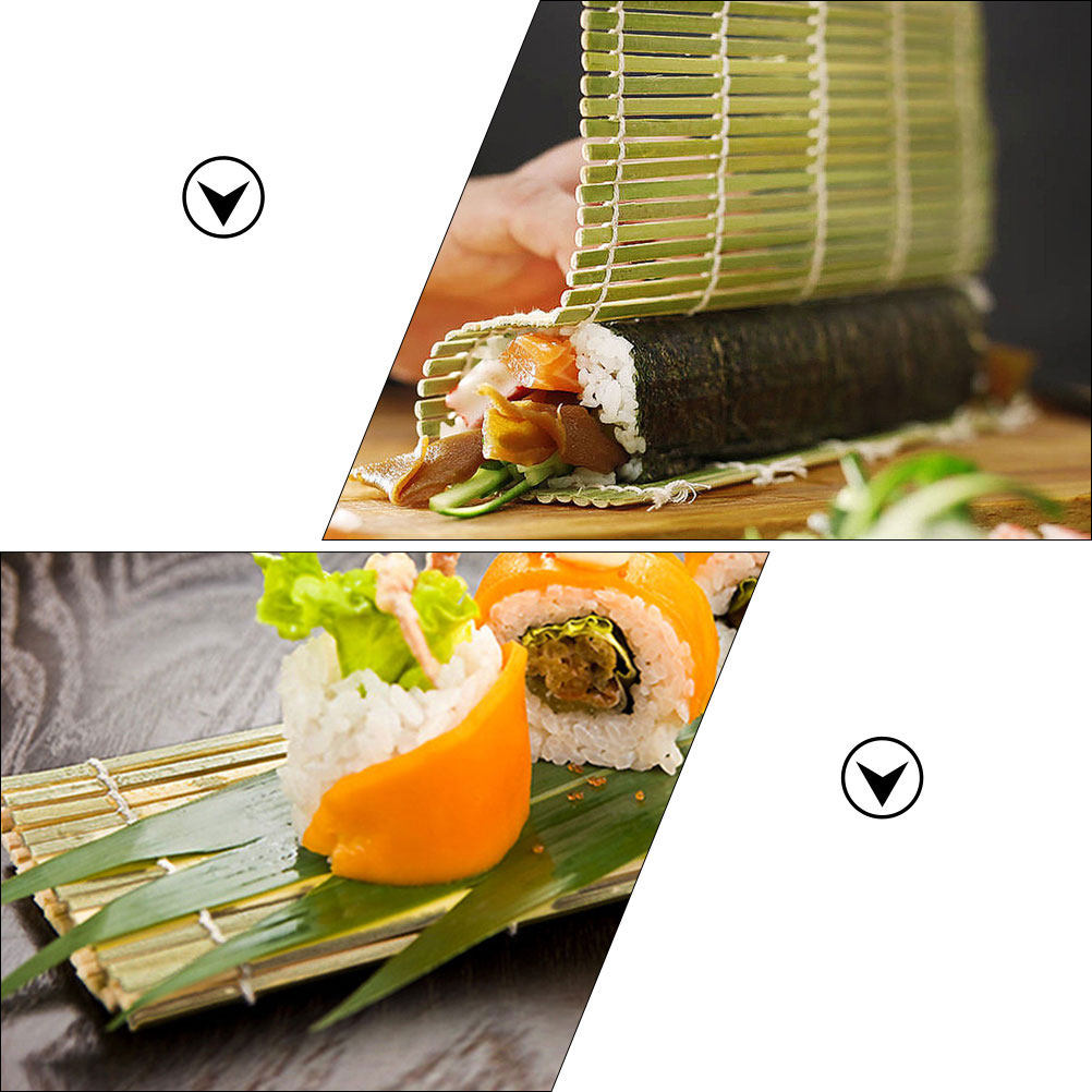 3Pcs Bamboo Sushi Making Pads  - Sushi Mat Bamboo 评论和价格