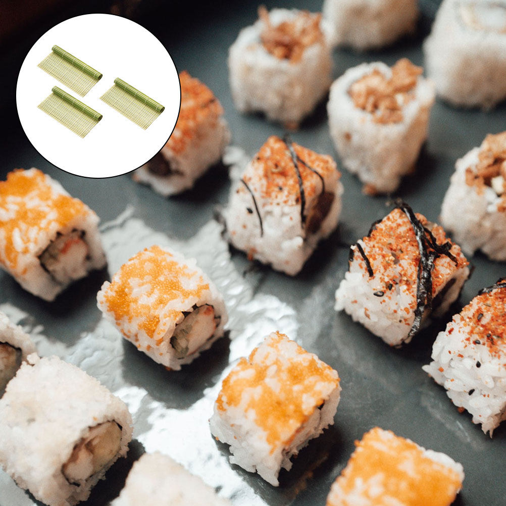 3 Pcs Party DIY Sushi Rolling  - Sushi Mat Bamboo 评论和价格