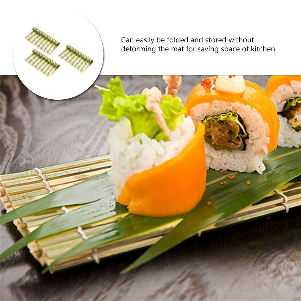 3 Pcs Party DIY Sushi Rolling  - Sushi Mat Bamboo 评论和价格