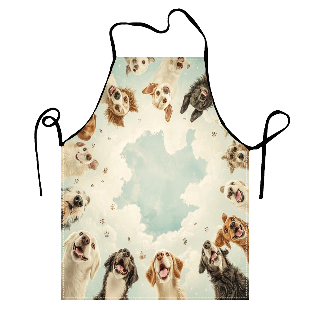 Cute Funny Circle Dogs  Apron  - Home Cooking For Dogs 评论和价格