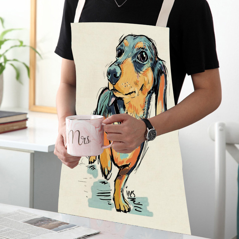 Kitchen Apron for Adult Kids C - Home Cooking For Dogs 评论和价格